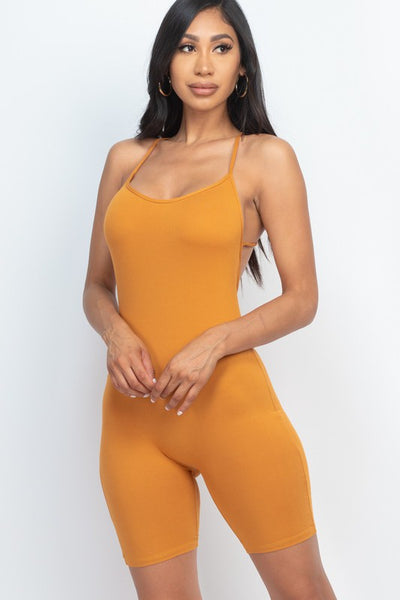 Crossback Bodycon Romper