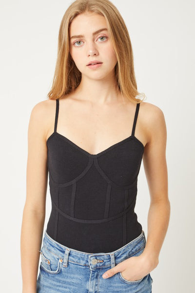 Sleeveless Sweater Bodysuit