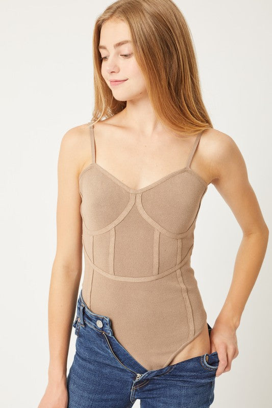 Sleeveless Sweater Bodysuit