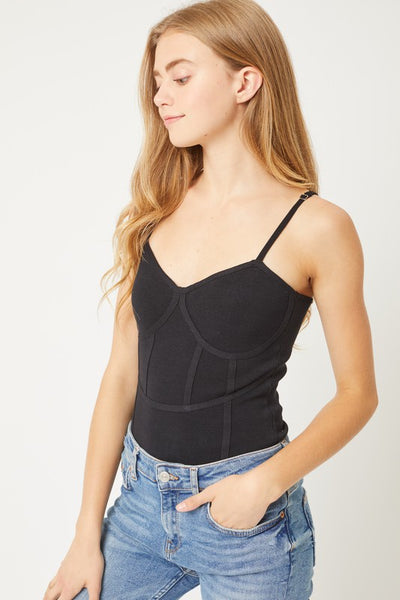 Sleeveless Sweater Bodysuit