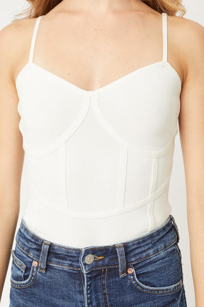 Sleeveless Sweater Bodysuit