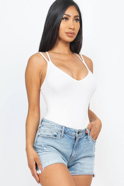 Crisscross Back Bodysuit Top