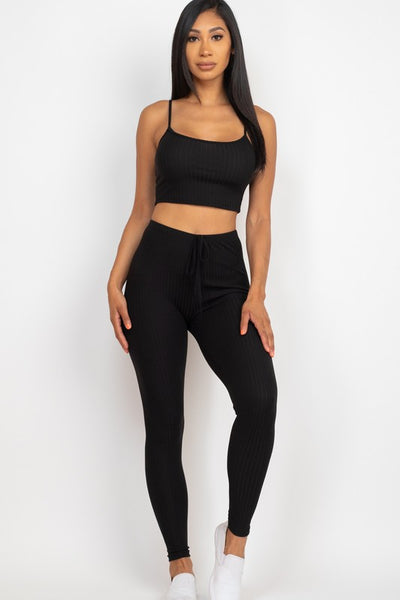 Cropped Cami & Leggings Set