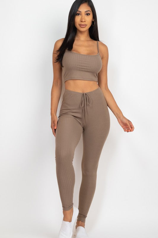 Cropped Cami & Leggings Set