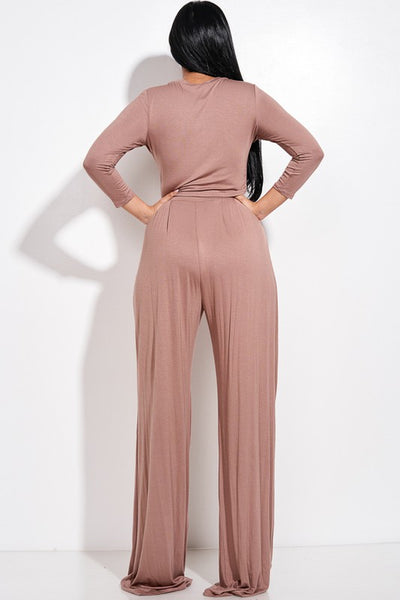 Top & Wide Leg Pants Set