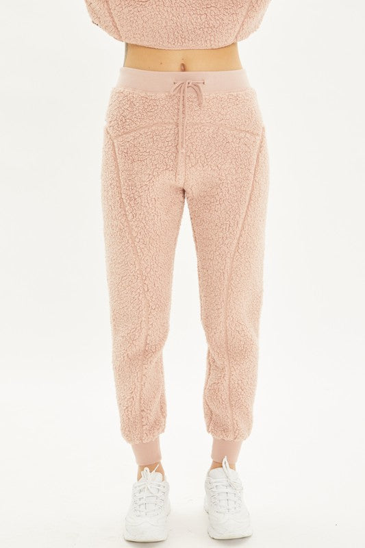 Sherpa Brushed Pull Over and Joggers Set