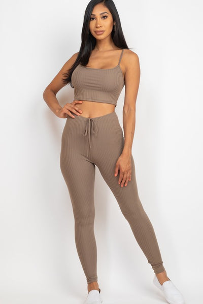 Cropped Cami & Leggings Set