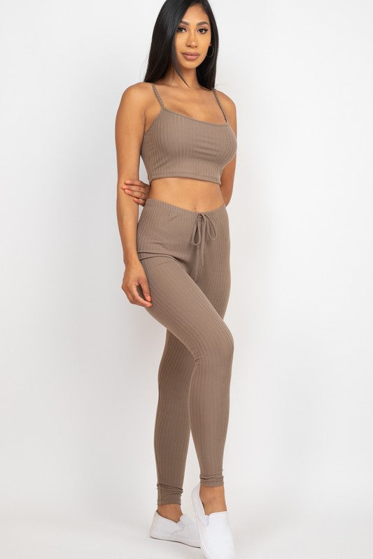 Cropped Cami & Leggings Set