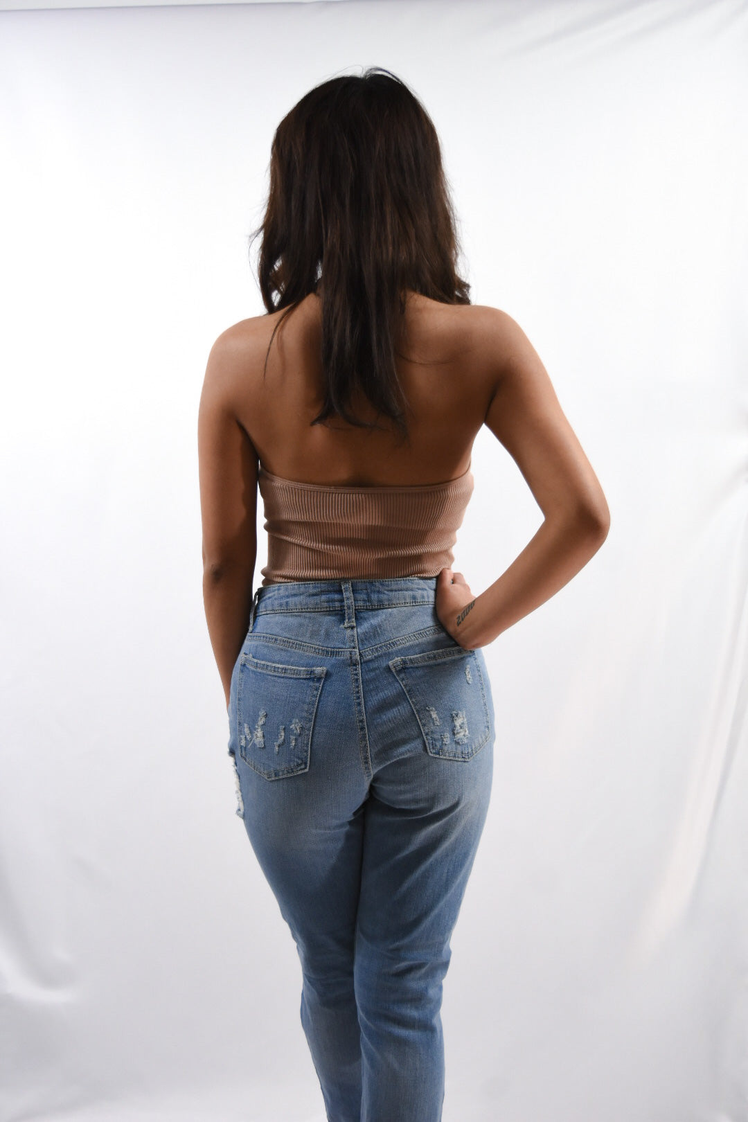 Ribbed Halter Bodysuit