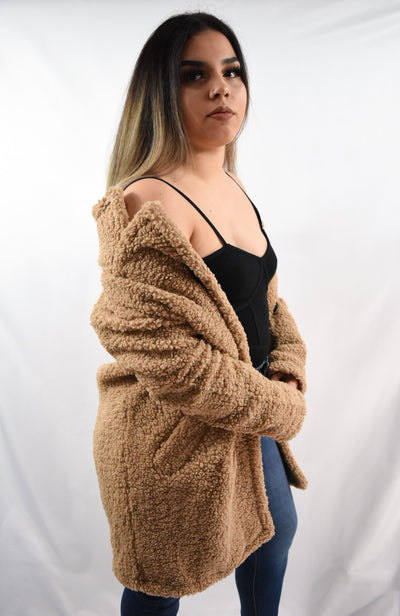 FAUX FUR TEDDY COAT