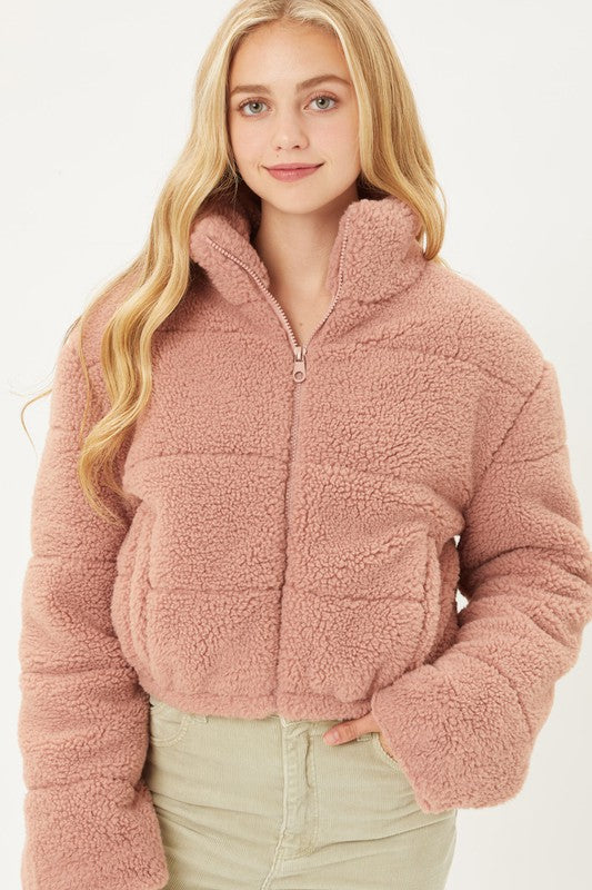 Sherpa Puffer Jacket