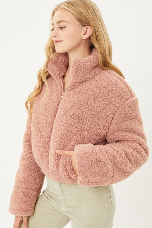 Sherpa Puffer Jacket