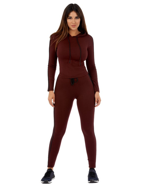 Active Hoodie and Leggings Pants Set